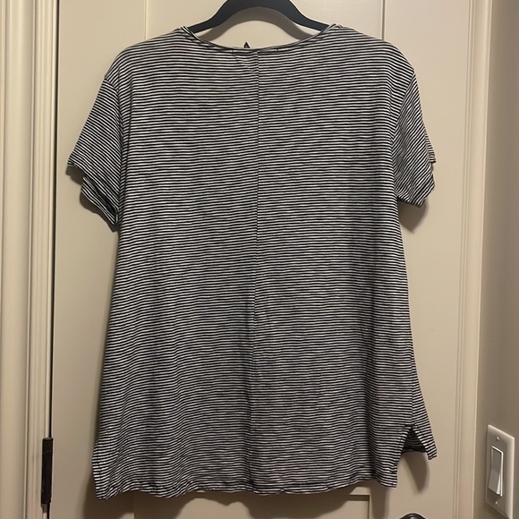 Scotch & Soda Black and White Stripped Tshirt - Picture 2 of 2